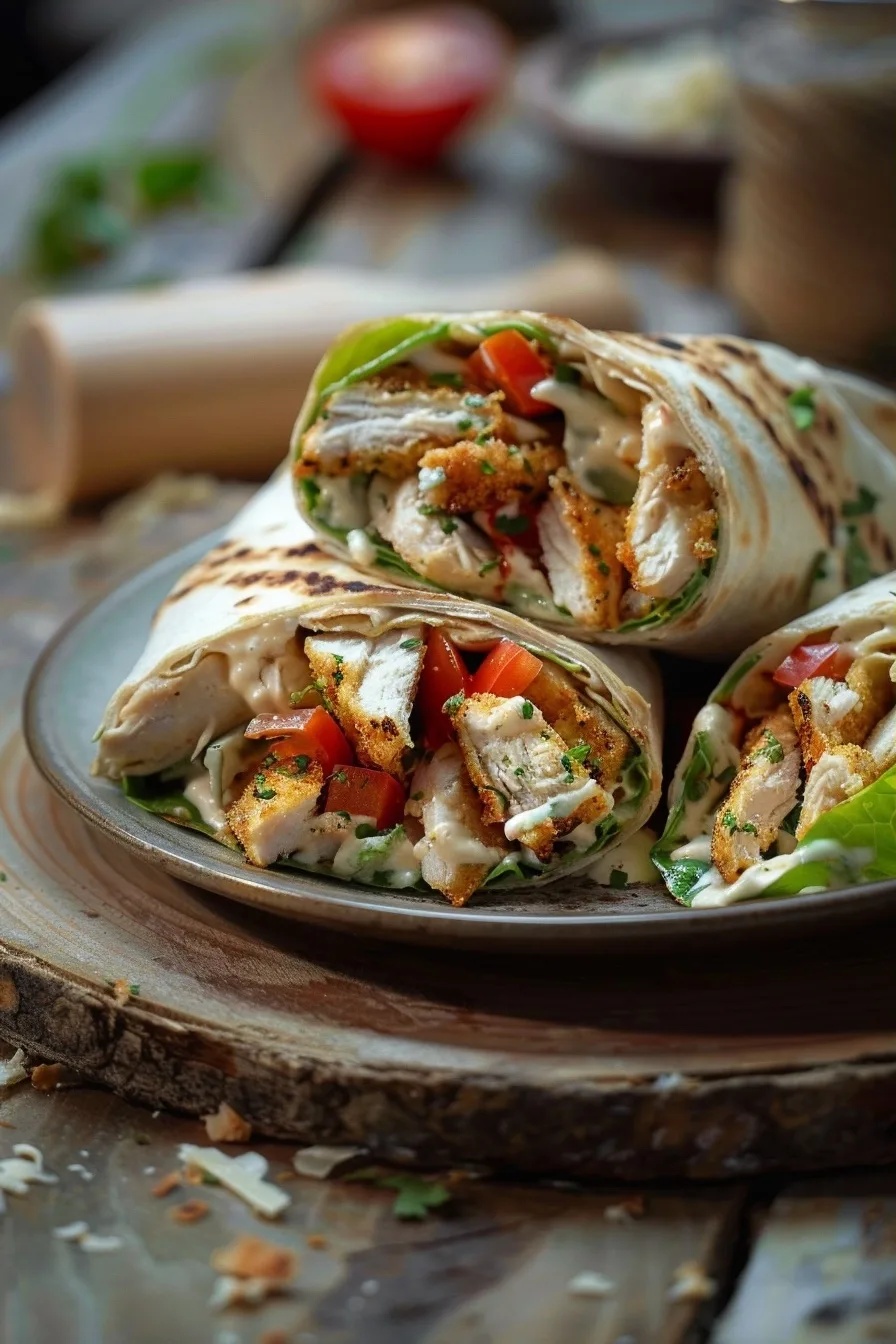 15-Minute Crispy Chicken Caesar Wraps 1 image 1784034587564