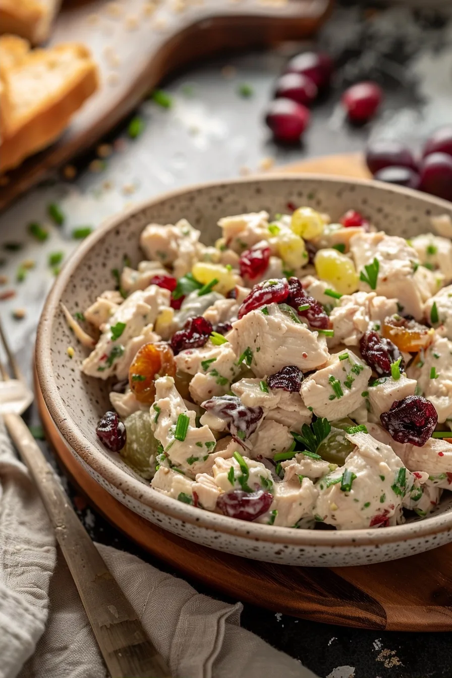 Waldorf Chicken Salad with Dried Cranberries and Grapes 1 image 1784124450542