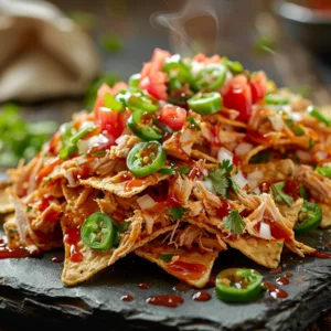 Shredded Chicken Nachos | Easy August Party Meal | Fast