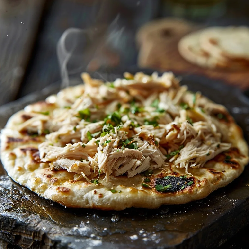 Healthy Shredded Chicken Flatbread | 20-Minute Meal | Easy 5 Healthy Shredded Chicken Flatbread | 20-Minute Meal | Easy