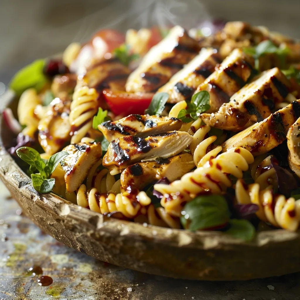 BBQ Chicken Pasta Salad | Cold August Dinner | Easy Hack