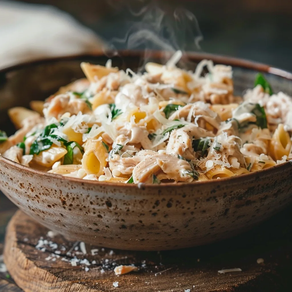 Shredded Chicken Caesar Pasta | Easy August Dinner | Fast 4 Shredded Chicken Caesar Pasta | Easy August Dinner | Fast