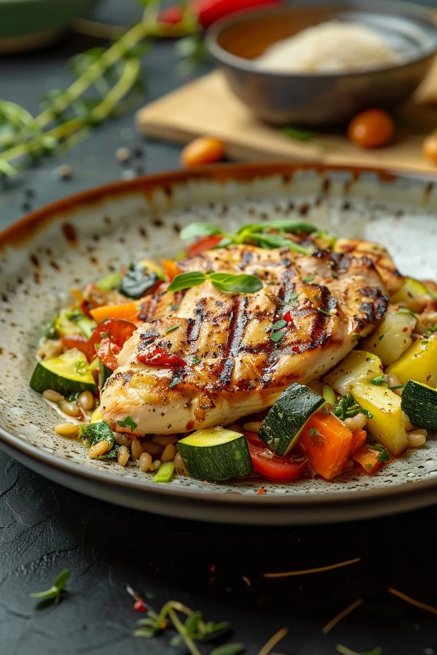 Healthy Chicken & Veggie Bowl | August Easy Dinner | Fast 1 image 1784474348642