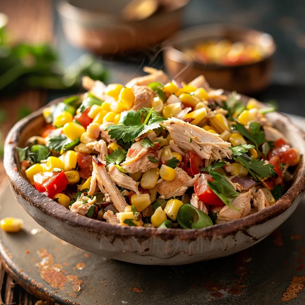 Rotisserie Chicken Corn Salad | Fresh August Side | Easy Hack
