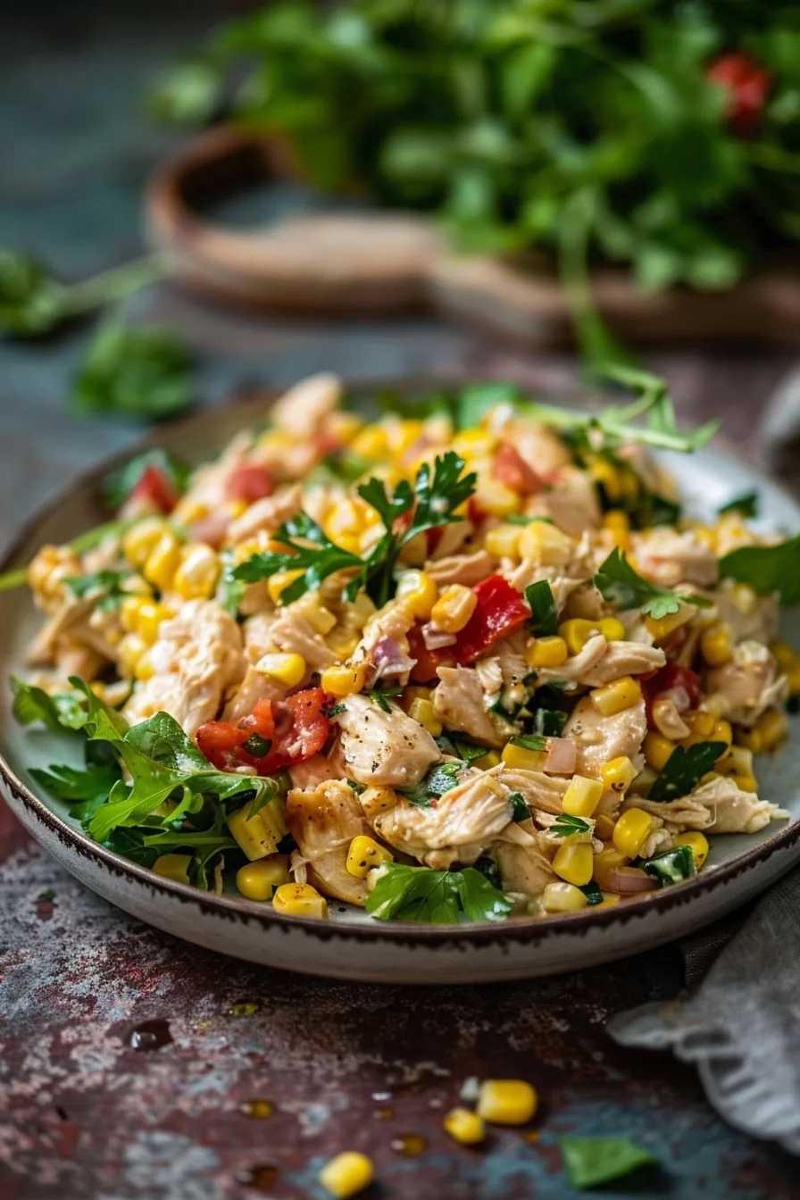 Rotisserie Chicken Corn Salad | Fresh August Side | Easy Hack 1 image 1784554858486