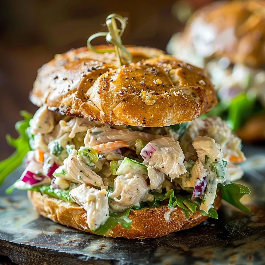 Classic Rotisserie Chicken Salad Sandwiches