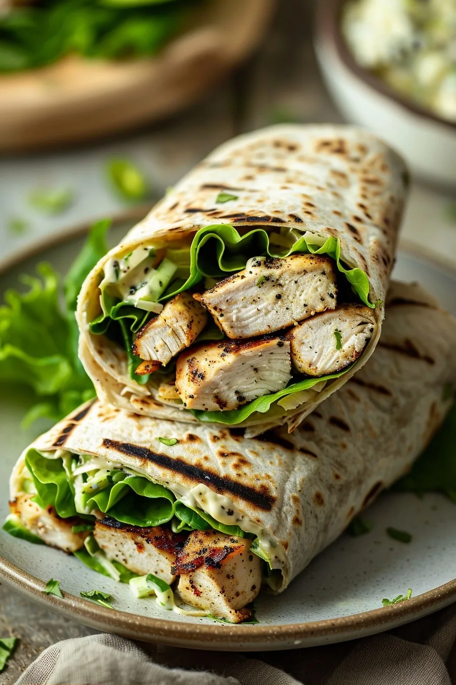 15-Minute Rotisserie Chicken Caesar Wraps 1 image 1784646238060