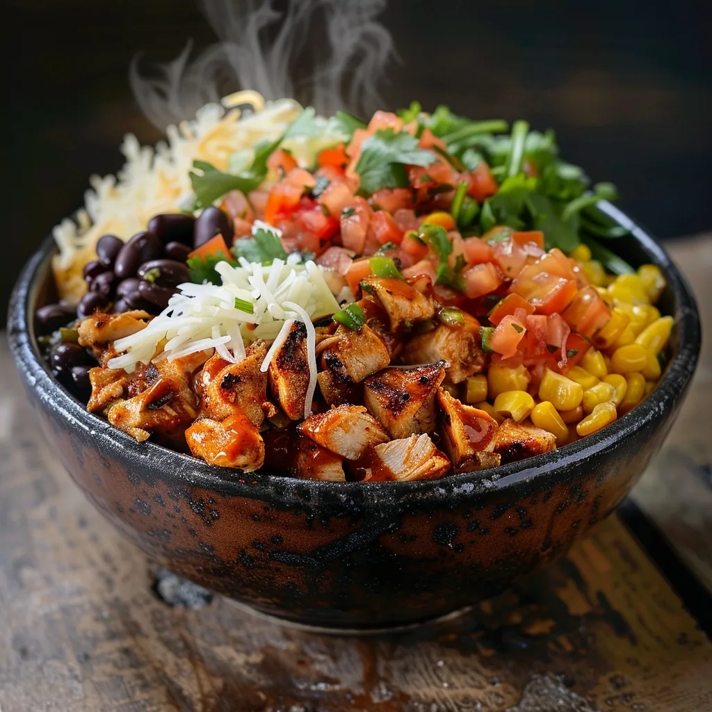 High Protein Chipotle Chicken Burrito Bowl