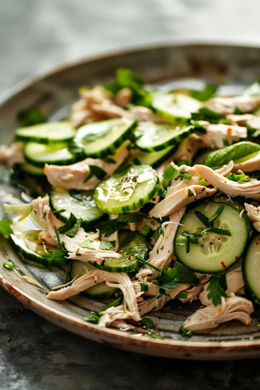 Fresh Cucumber Shredded Chicken Salad 1 image 1784829795256