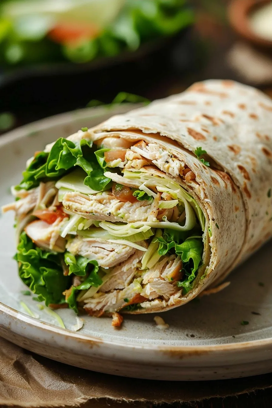 Easy Shredded Chicken Caesar Wrap Recipe 1 image 1784829880511