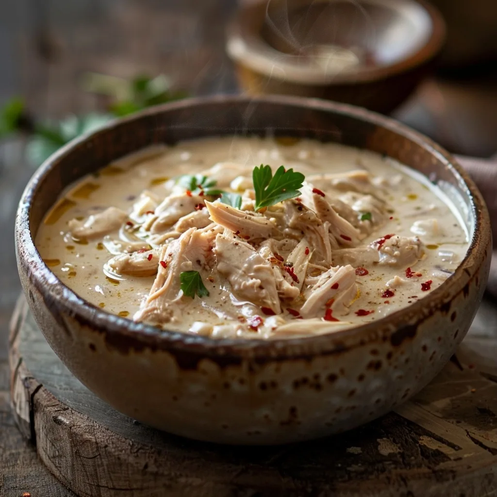 Creamy White Chicken Chili with Rotisserie Chicken