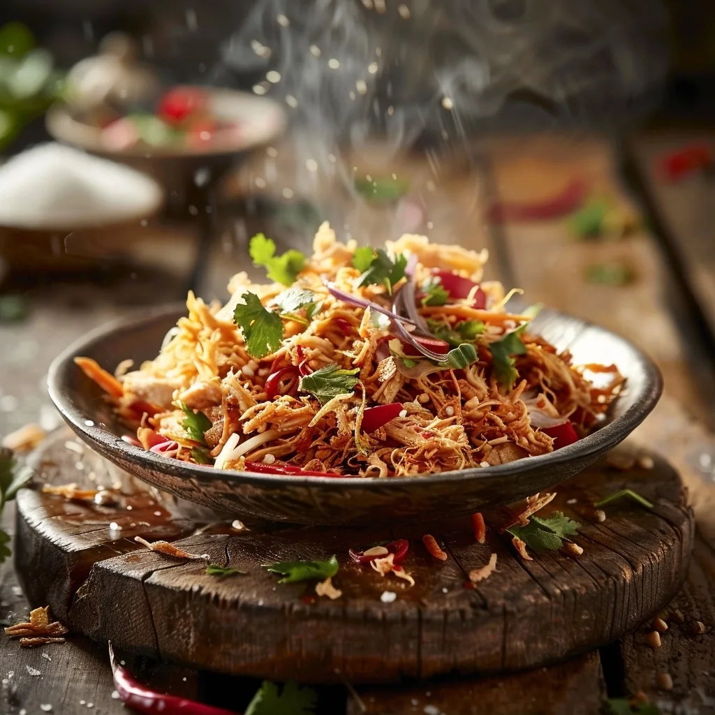 Crispy Shredded Chicken Salad