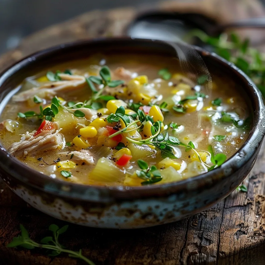 Chicken Corn Chowder Comfort Soup Recipe